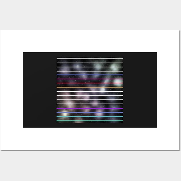 Stripes in Space Wall Art by cherubi19